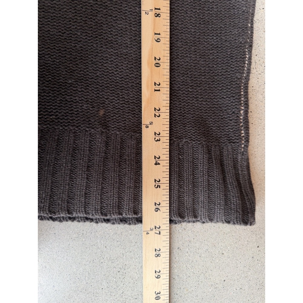 Inhabit Men's 100% Cashmere Brown Sweater With Buttons Old Money Acedamia Sz L - Picture 4 of 7